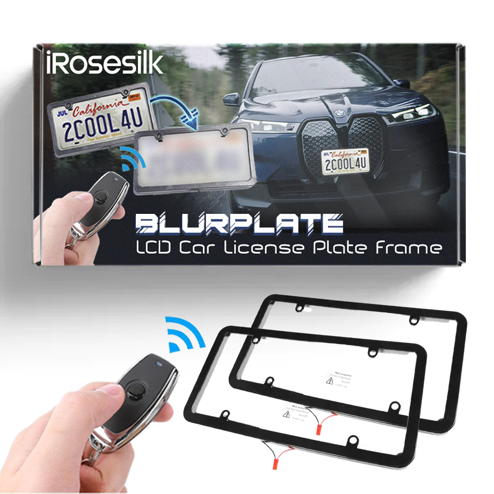 iRosesilk™ Anti-tracking BlurPlate LCD Auto-Kennzeichenrahmen
