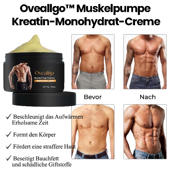 Oveallgo™ X Muskelpumpe Kreatin-Monohydrat-Creme