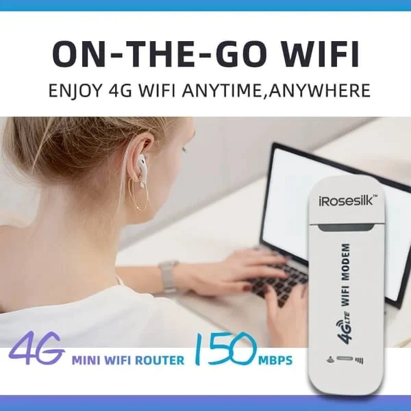 iRosesilk™ 5G LTE Router Draadloze USB mobiele breedbandadapter