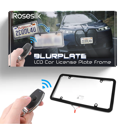 iRosesilk™ ON-OFF BlurPlate LCD Autokennzeichenrahmen