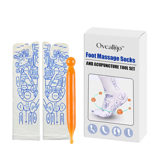 Oveallgo™ Fußmassagesocken und Akupunktur-Werkzeugset