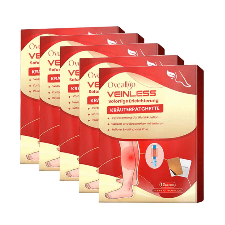 Oveallgo™ VeinLessX Kräuterpflaster mit sofortiger Linderung