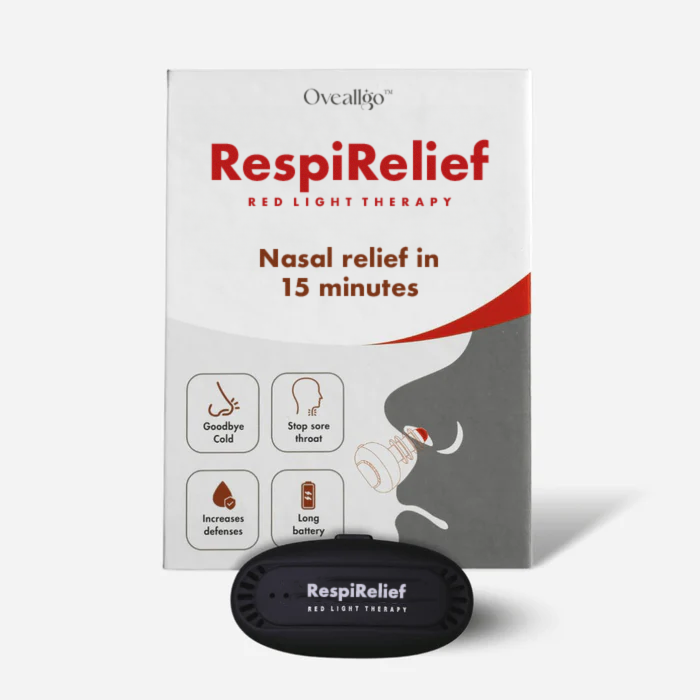 Oveallgo™ All Clear PRO RespiRelief Rotlicht Nasaltherapiegerät