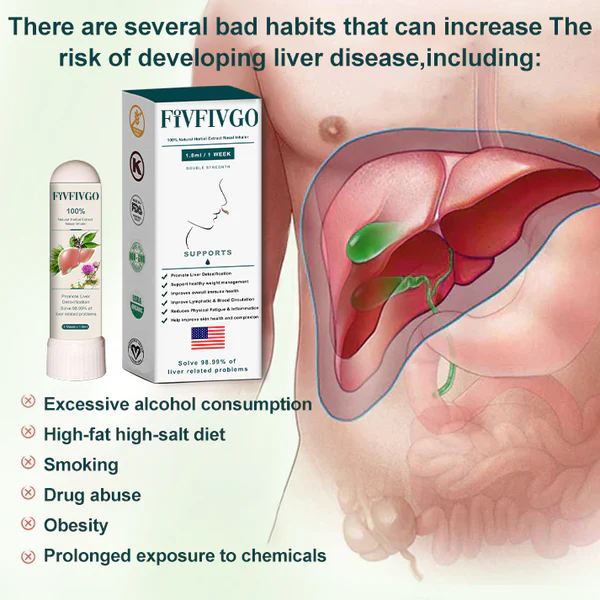 Oveallgo™ LiverAir Naseninhalator (Leberunterstützung & Entgiftung 👑Klinische Leberunterstützung)
