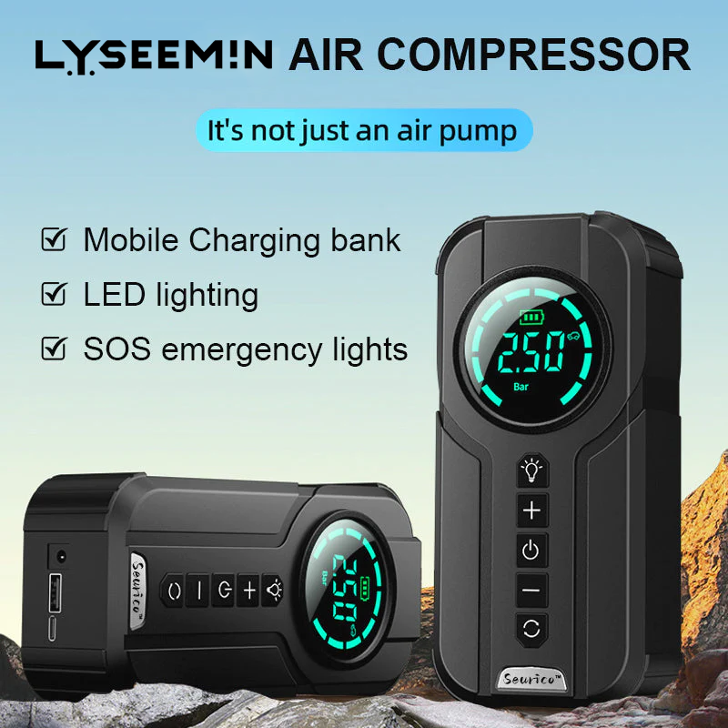 iRosesilk™ slimme multifunctionele luchtcompressor - Jumpstarters - Batterijoplaadsystemen