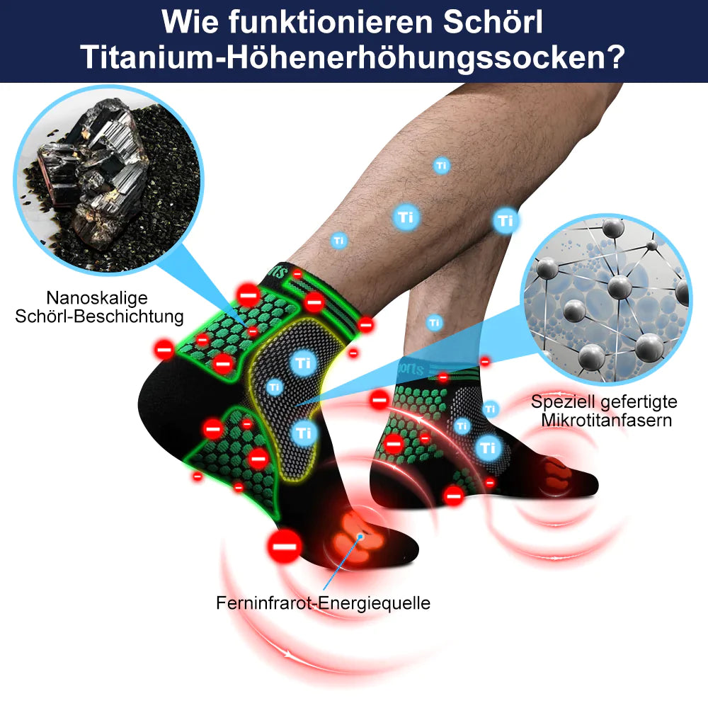 Oveallgo™ Ferninfrarot Gral Titanium Ion Booster Socken