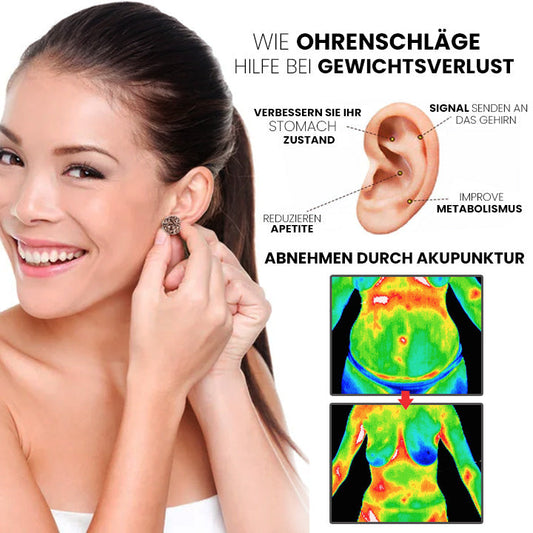Ashy PURI Weinlese Ohrstecker Ohrringe Aurikulotherapie