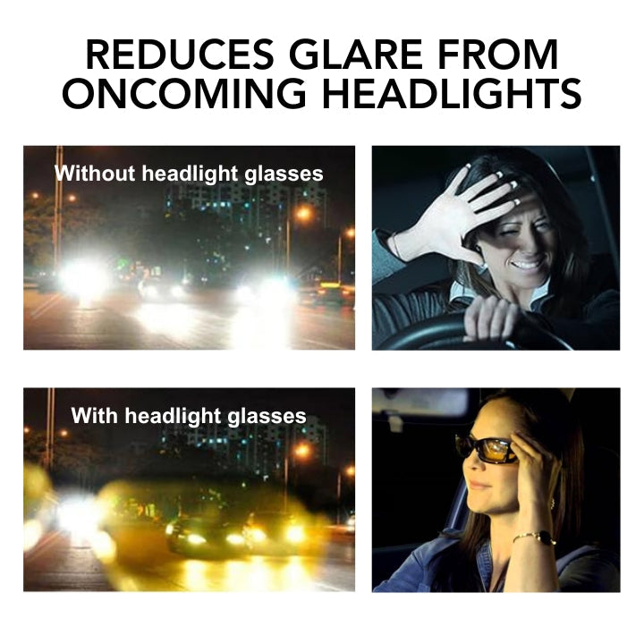 iRosesilk™-koplampbril met "GlareCut"-technologie (veilig rijden 's nachts)