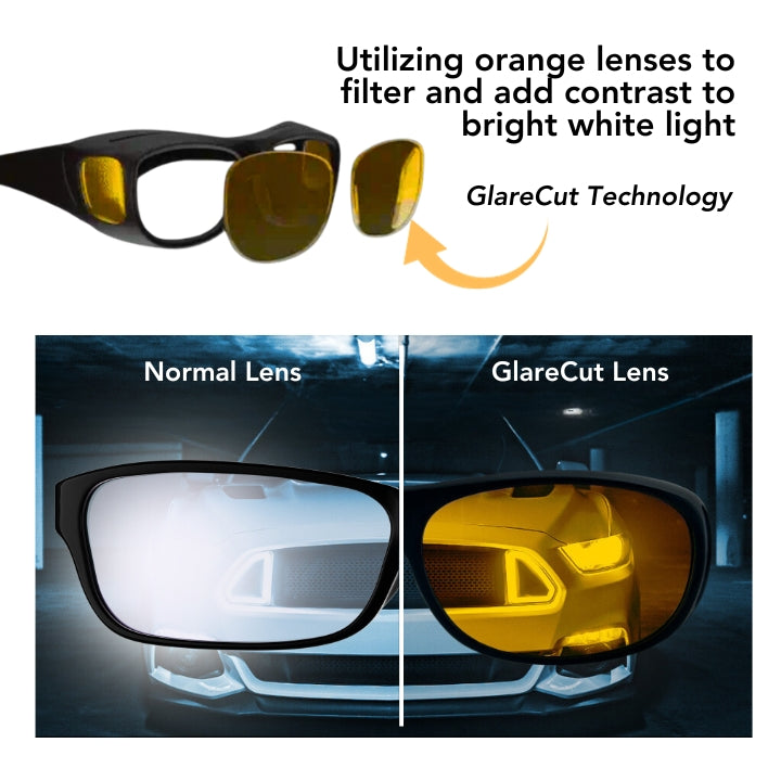 iRosesilk™-koplampbril met "GlareCut"-technologie (veilig rijden 's nachts)
