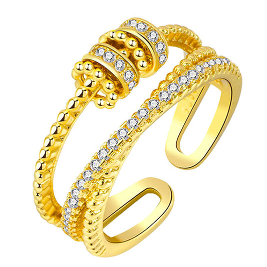Oveallgo™ Geneva Stil Dreifach-Spin-Ring