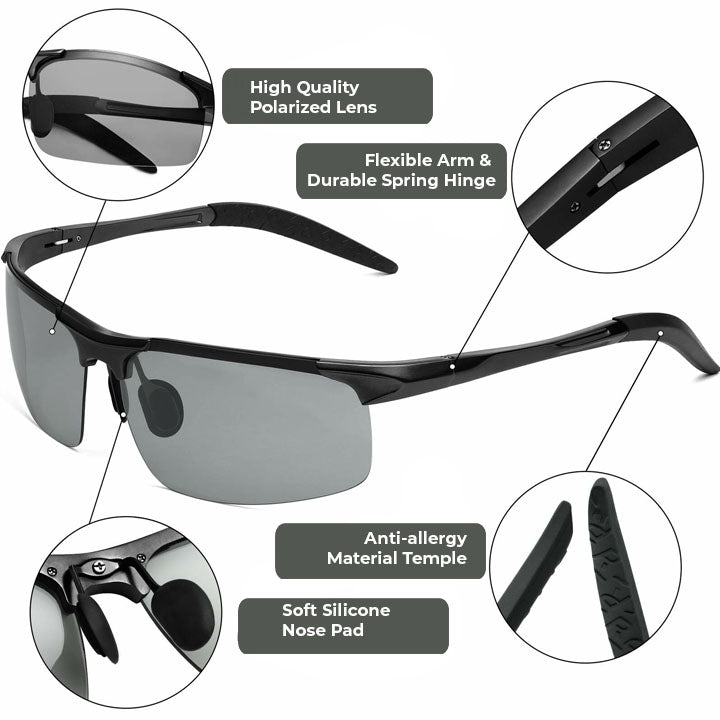 Oveallgo™ CLEAR ActiveX Polarisierte Sonnenbrille