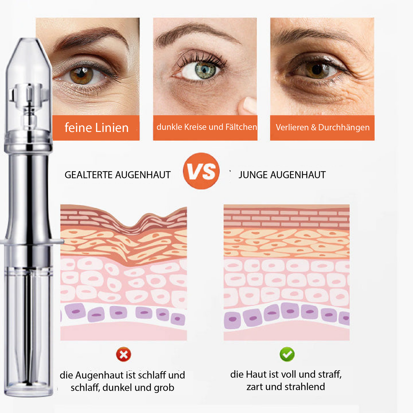 Oveallgo™ BeautyBrightPRO Vitamin Anti-Falten Augencreme